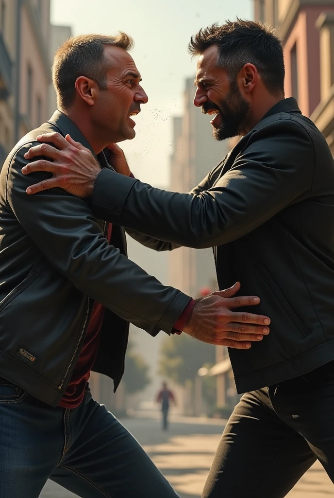 Slap one man to another man