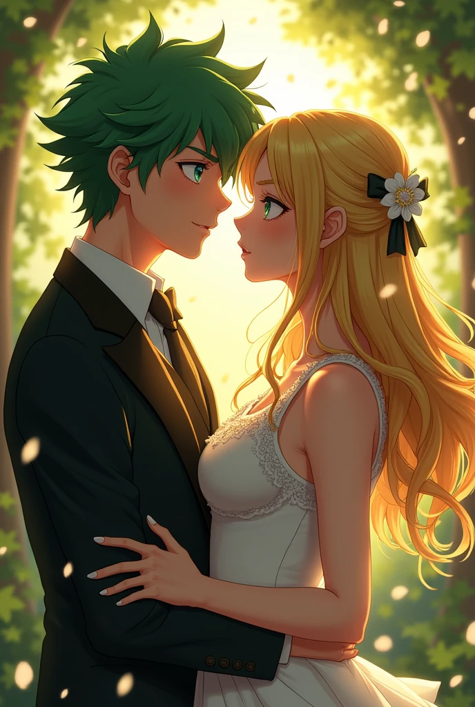 One where Izuku and Diana Cavendish kiss 
