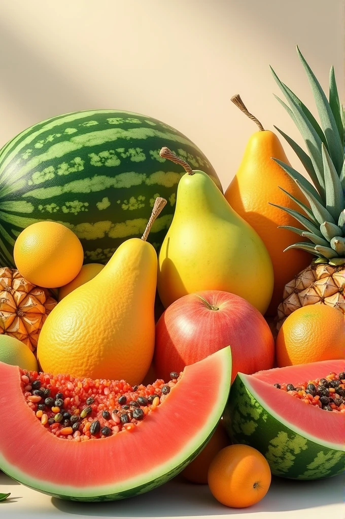 Watermelon melon papaya