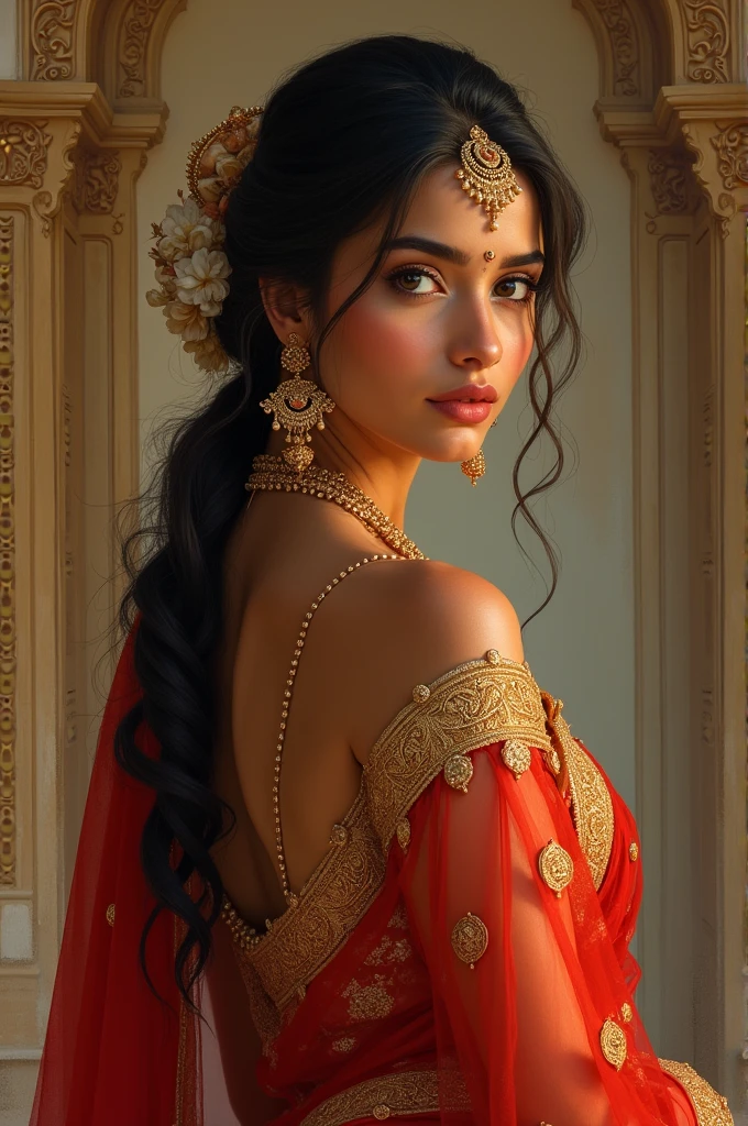 A real Indian beautiful woman
