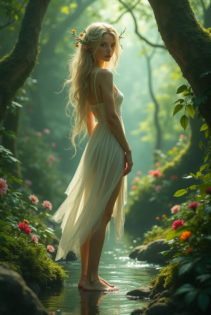 Make the character Dewi Willow not wear clothes