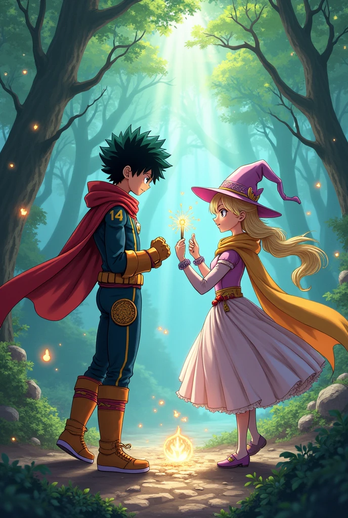  izuku midoriya x Diana Cavendish 
