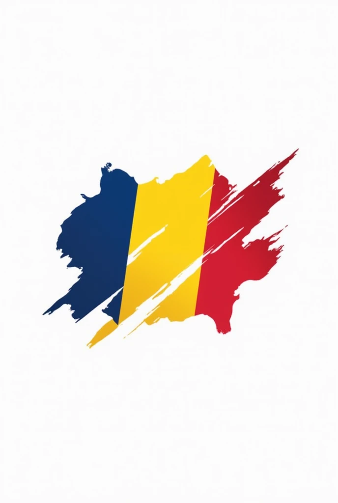 A catchy logo for a political party called Romania Re-emerges with the slogan and the flag
