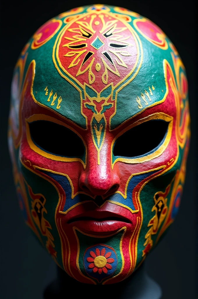 You can create a Mexican wrestler mask inspired by Bolivia 