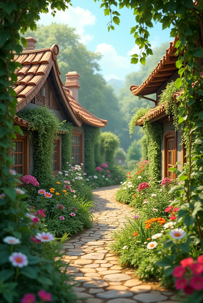 Village garden many tips