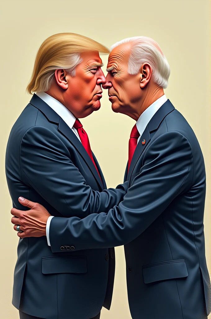 Donald Trump become gay with joe Biden