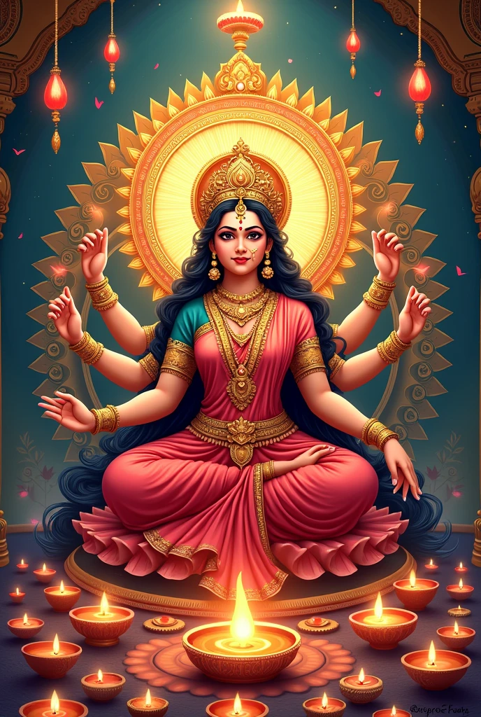 Create an image wishing varalakshmi vratham
