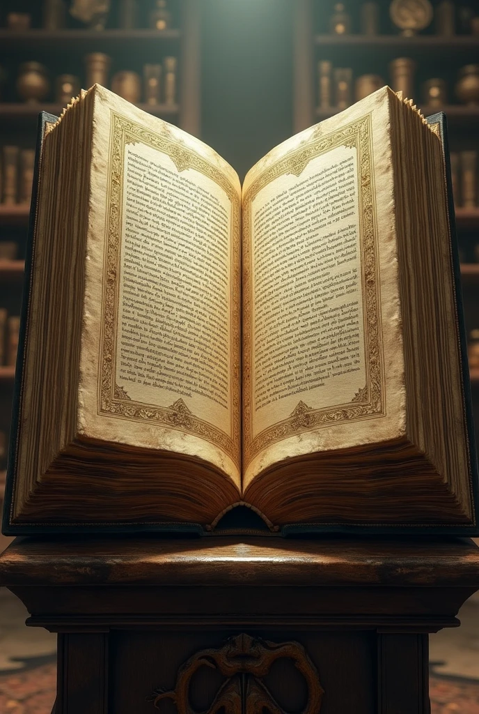 The manuscript enormous pages