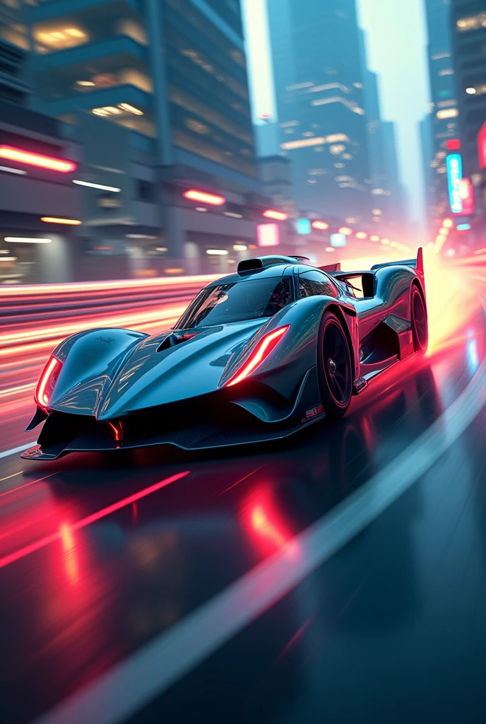 Movie Posters、Racing car shooting、Ultra high-speed cornering、Flowing taillights