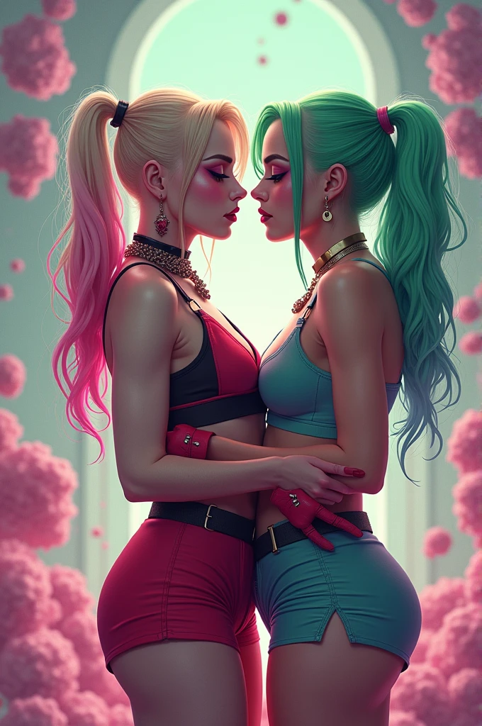 billie eillish and harley queen saying “ i love you, honey” 