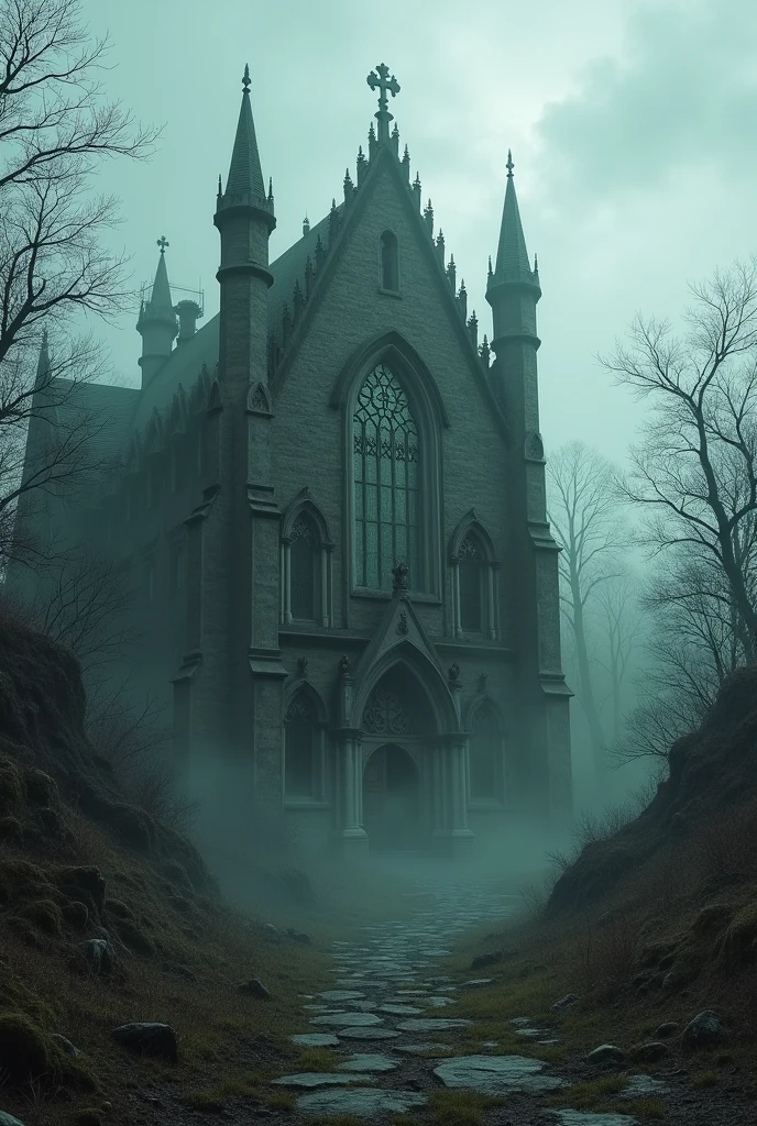 An old monastery looking horror 