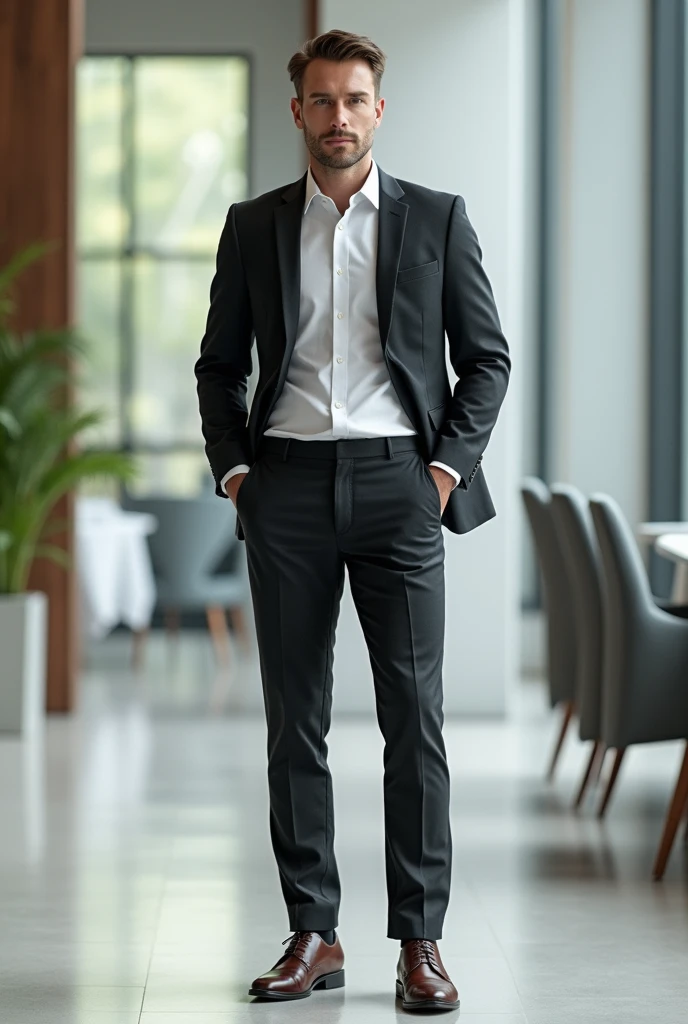 A man dressing like professional but not a suite