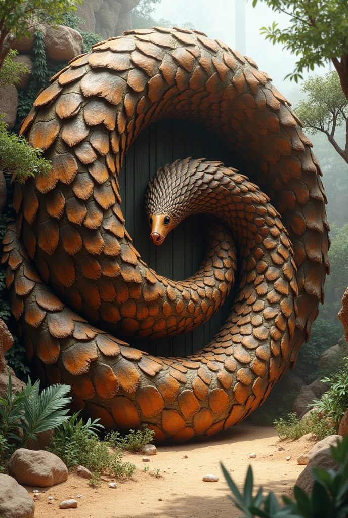 Booth concept spiral pangolin