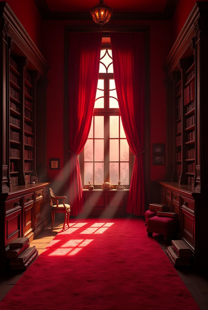 Spooky red room