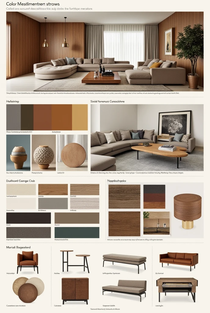 Material Proposals (Mood board)
Color and Texture Proposal (Mood board)
Furniture Proposal (Mood board)