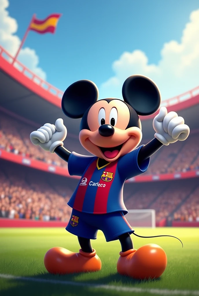 Mickey mouse at barça