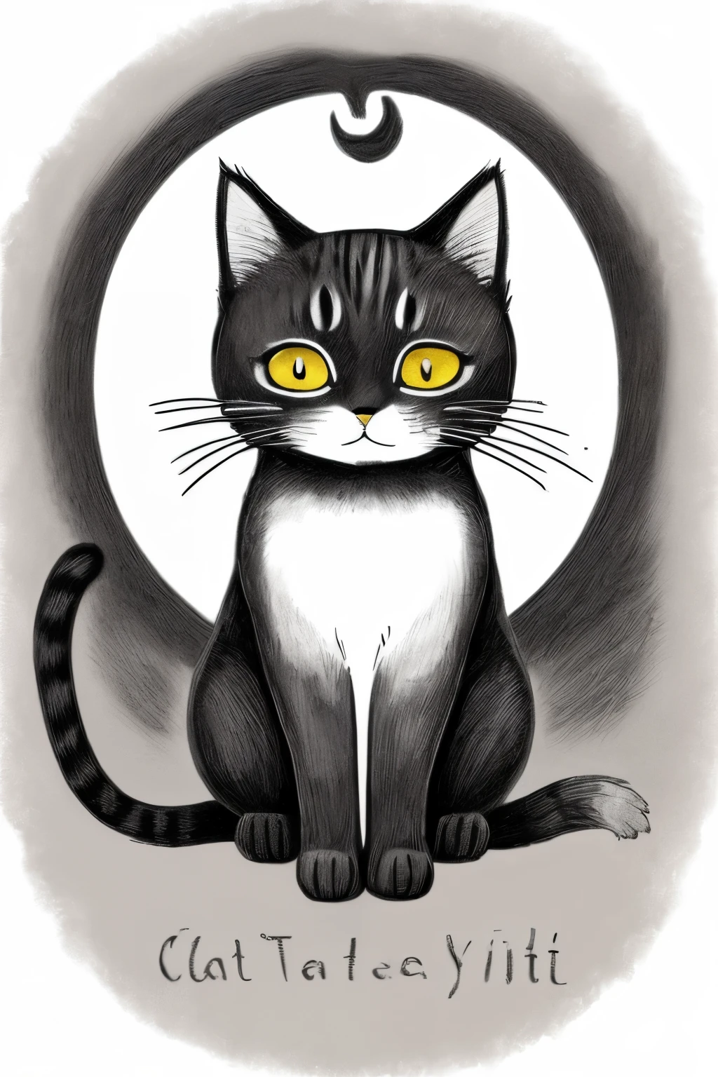 Create a cat logo inspired by Japanese Ghibli movies。Cats are warm、The design evokes a sense of nostalgia、It represents kindness and harmony with nature.。With a hand-drawn touch、Appreciate the soft curves and subtle details。The cat's facial expression and posture、Incorporating elements that exude familiarity and mysterious charm、Give the viewer a sense of storytelling。Overall、Aim for a logo that is simple yet conveys rich emotions.
Color: Monochrome、Highest quality、Ultra-high resolution