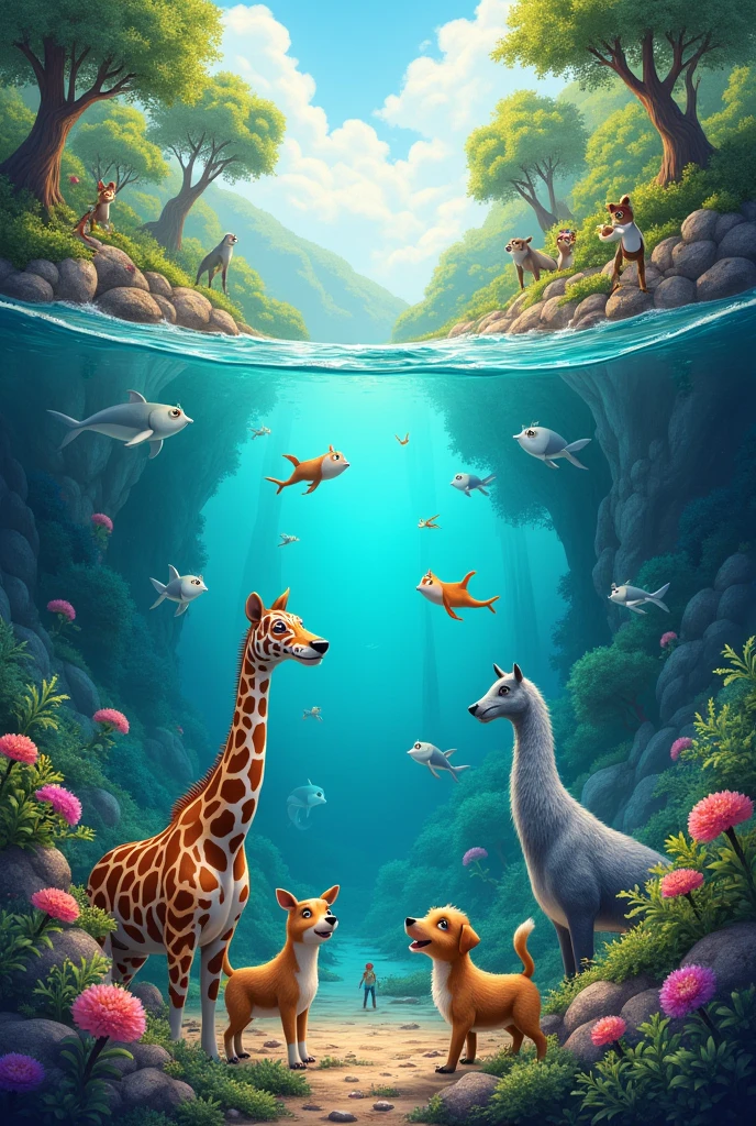 Animals, animals, big and small,
Let’s learn about them, one and all!
From the jungle to the deep blue sea,
So many creatures wild and free!
