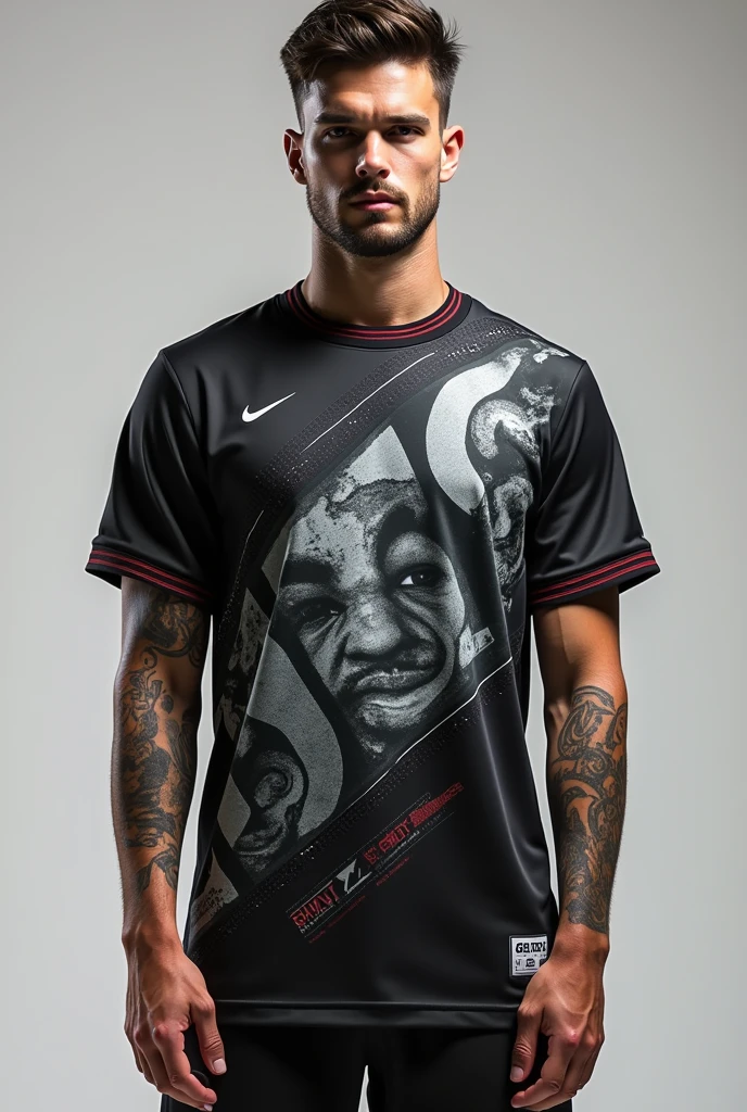 Design a streetwear-style sports jersey