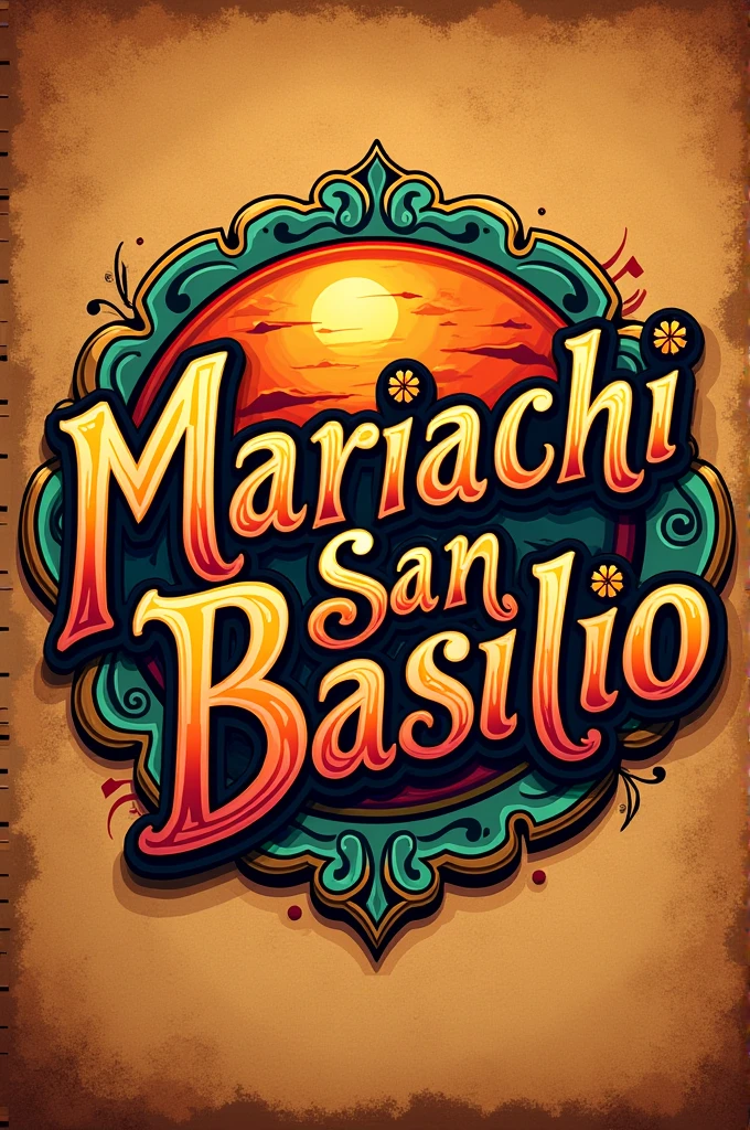 Logo with letters for Mariachi San Basilio