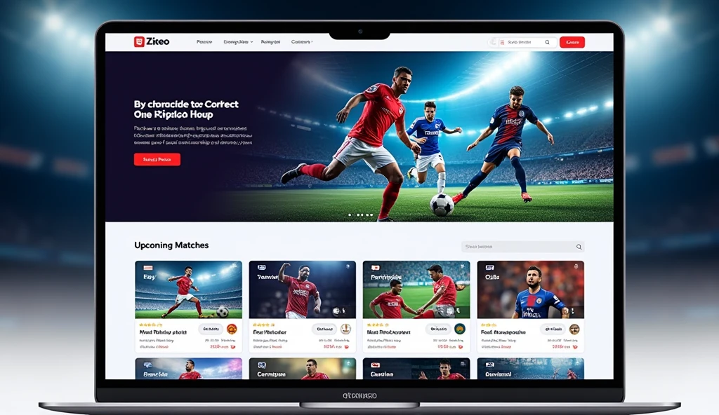 Now generate the front end for the main page of a sports betting website, it should have an advertising banner and boxes with the upcoming matches in which users can bet