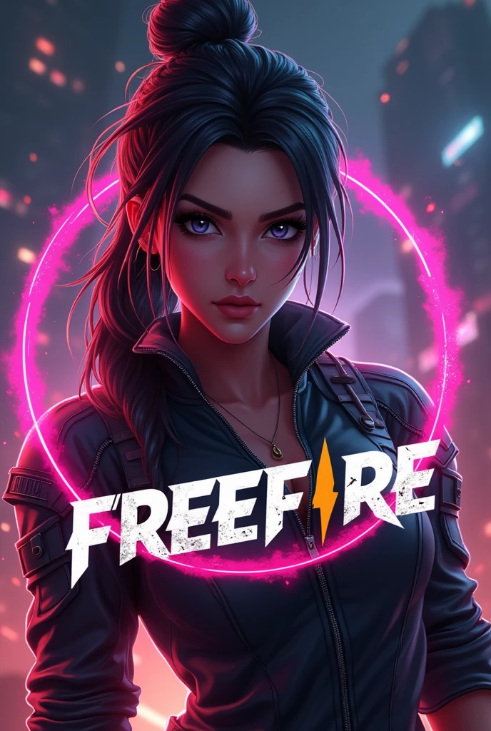 Freefire gaming logo female