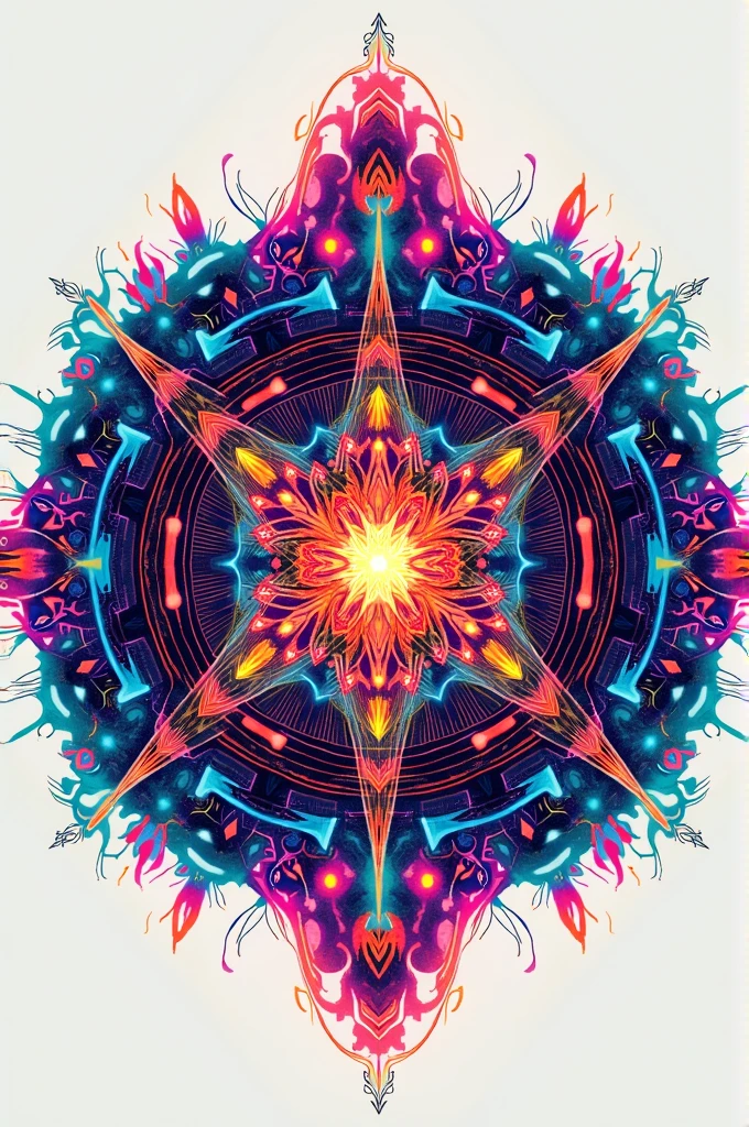 Digital mandala design 