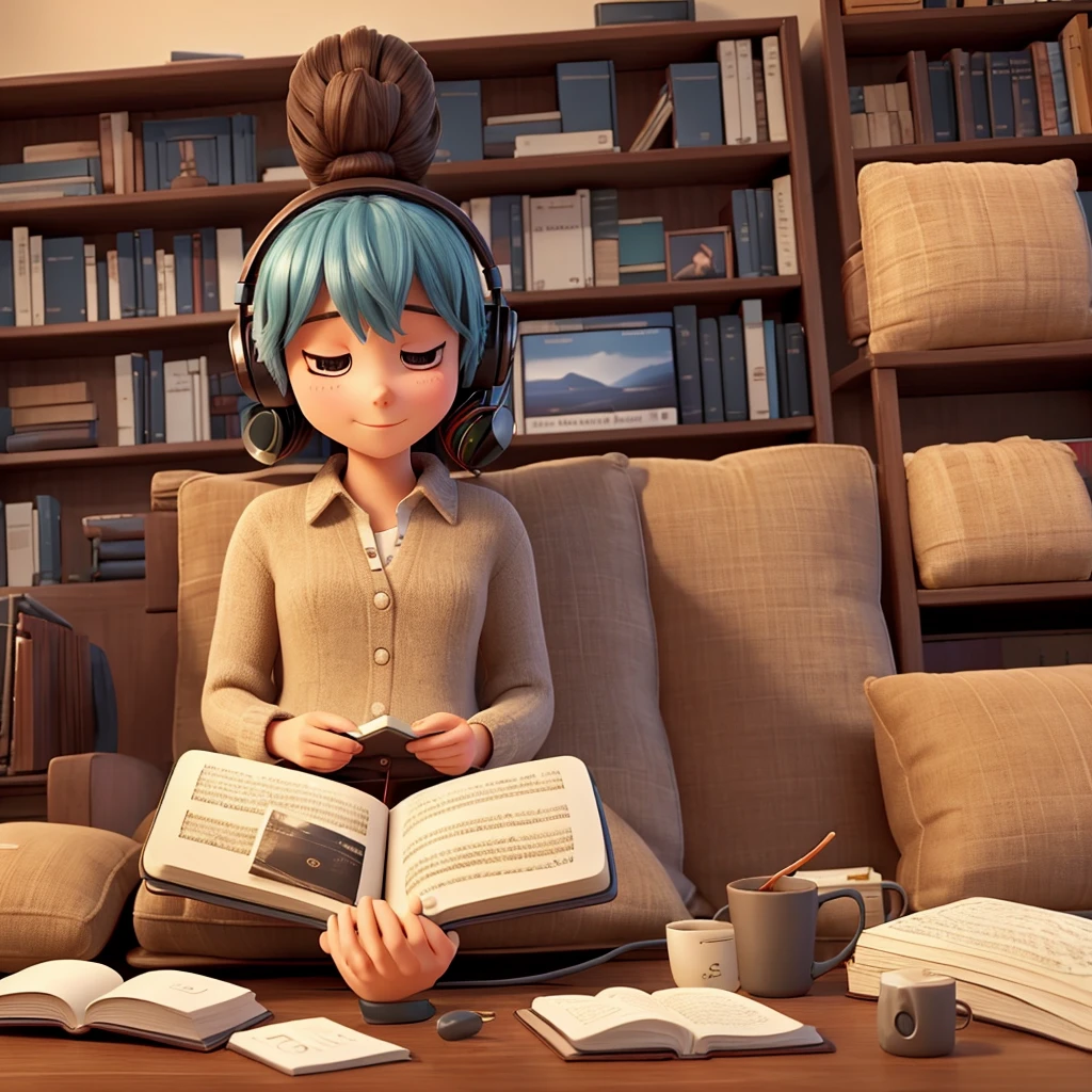 Listen to some relaxing music/Read a book at the same time 🎧📚 #Chill #relax