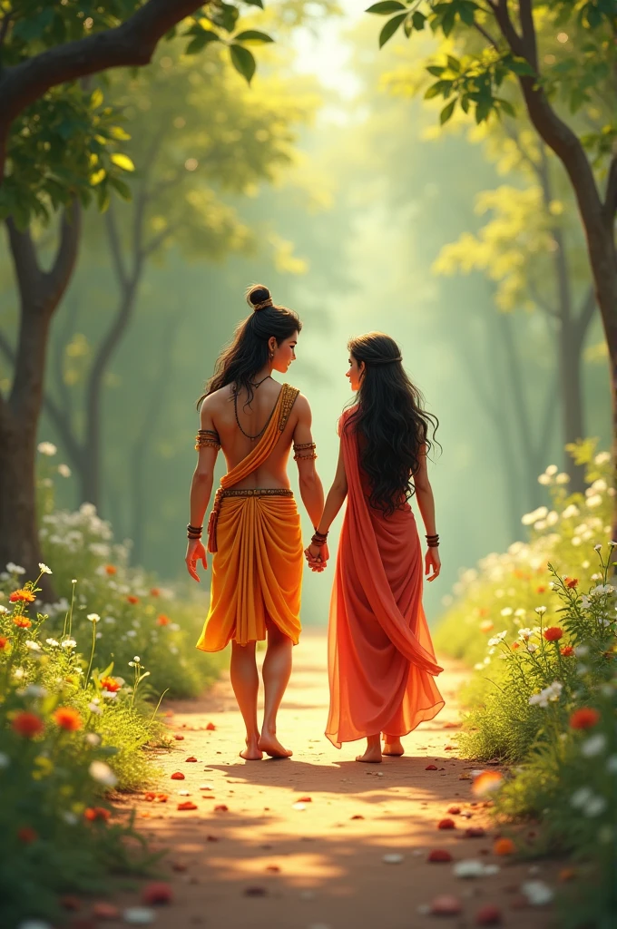Ram Sita lovely memories walking animation