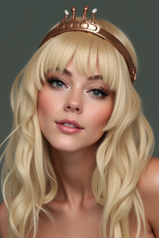 Long Hair, bangs, Blonde, Headpiece, tooth, 