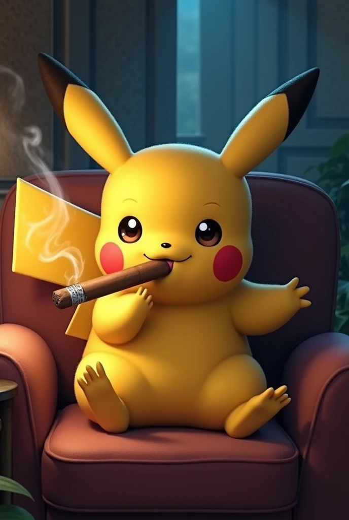 pikachu love cigar
