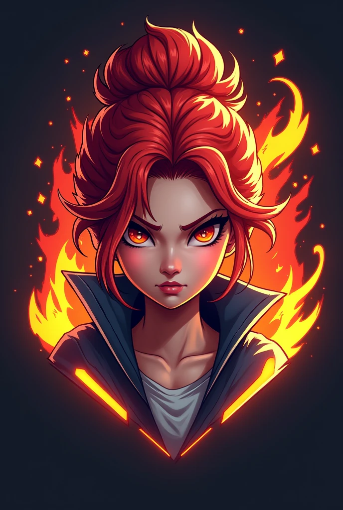 Fire girl gaming logo