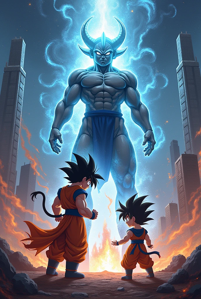 Goku, Zeno, and Zamasu