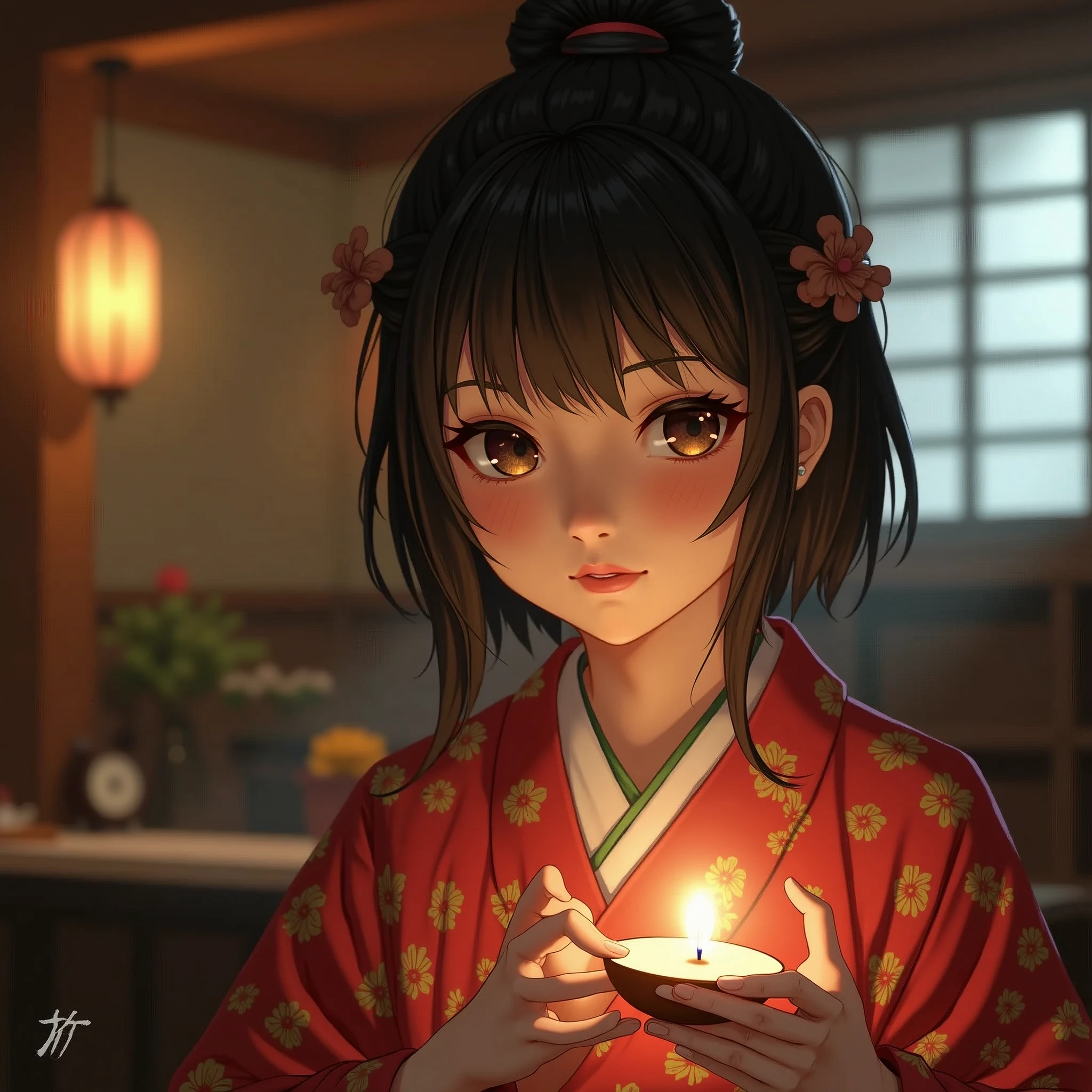 Female fortune teller Japanese high school girl