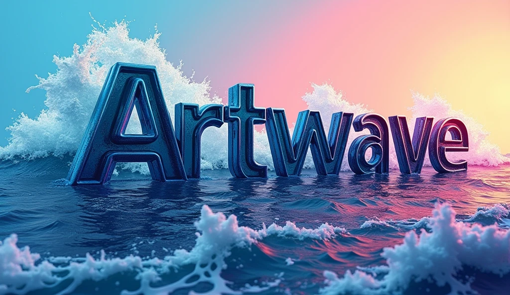 Design using the letters "Artwave"