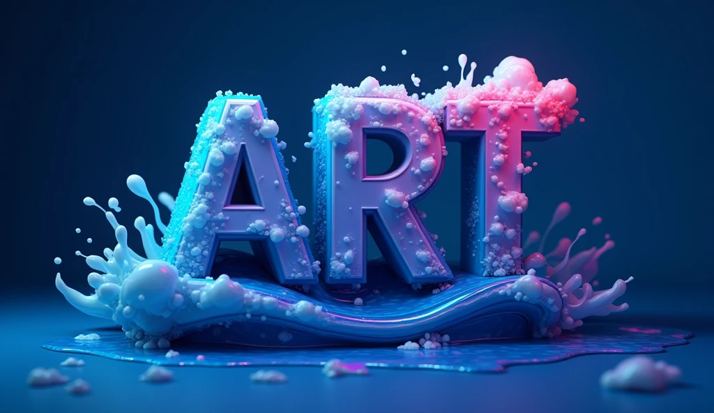 Design a logo using the letters "ARTWAVE",Align with the theme of artwave,The hue is blue,OC Rendering,3d design,best quality,Clear outline,Picture quality HD,Ultra-clear picture quality,Deep Depth of Field,Game Art, 2d Game Art