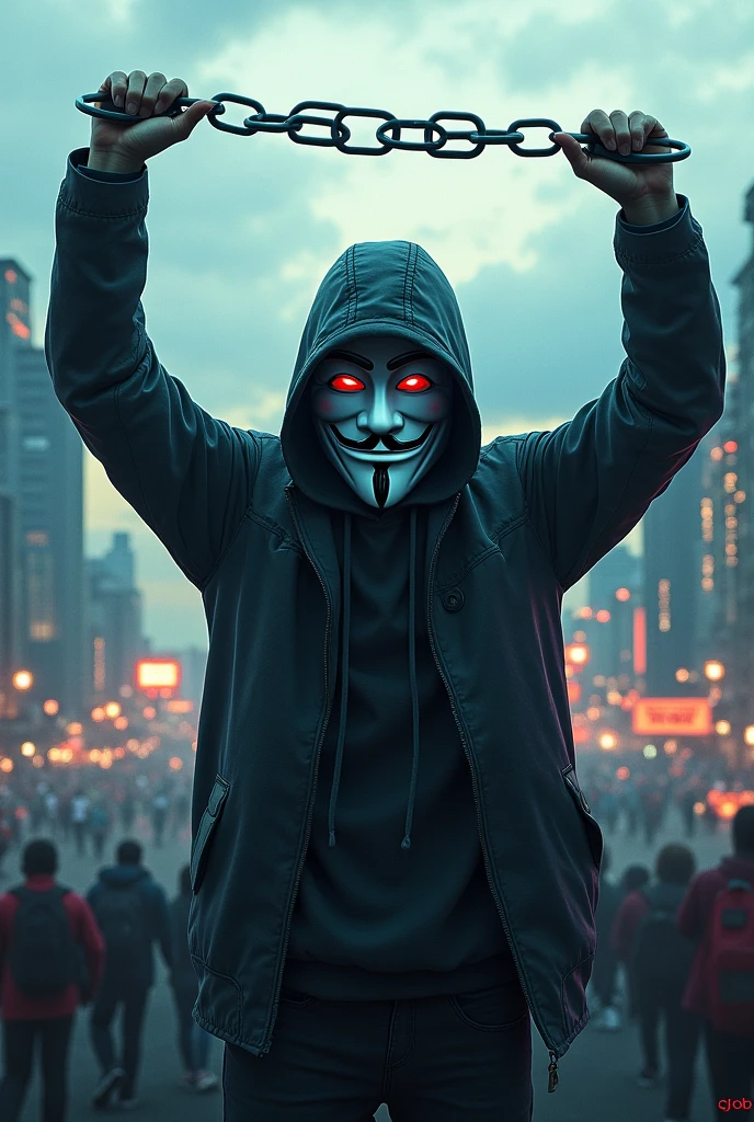 Create an image of Anonymous liberating Venezuela 