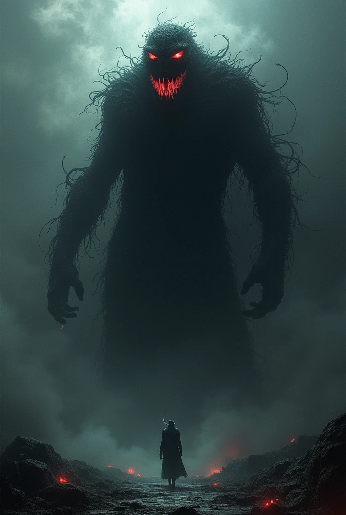 I want you to create a curse in the Jujutsu Kaisen world based on the Darkness Devil from Chainsaw Man. Follow my instructions precisely.