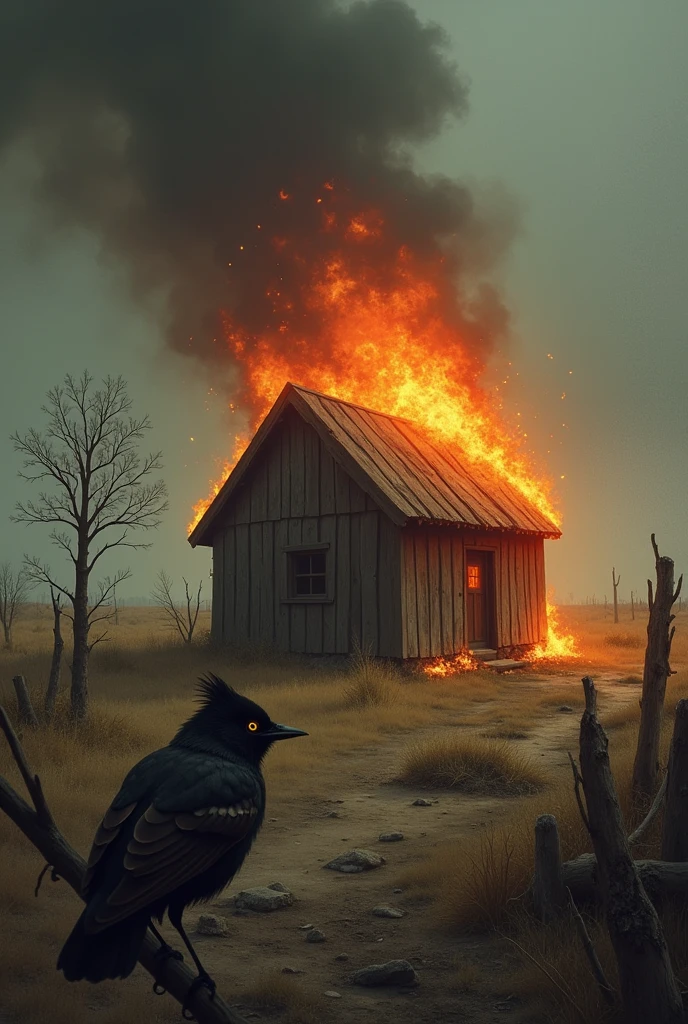 Burning Ants house and Anxious bird 
