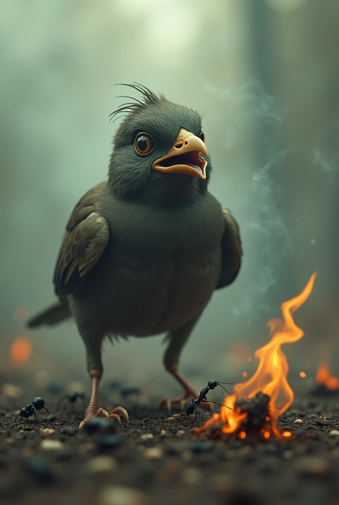 Burning Ants and Anxious bird