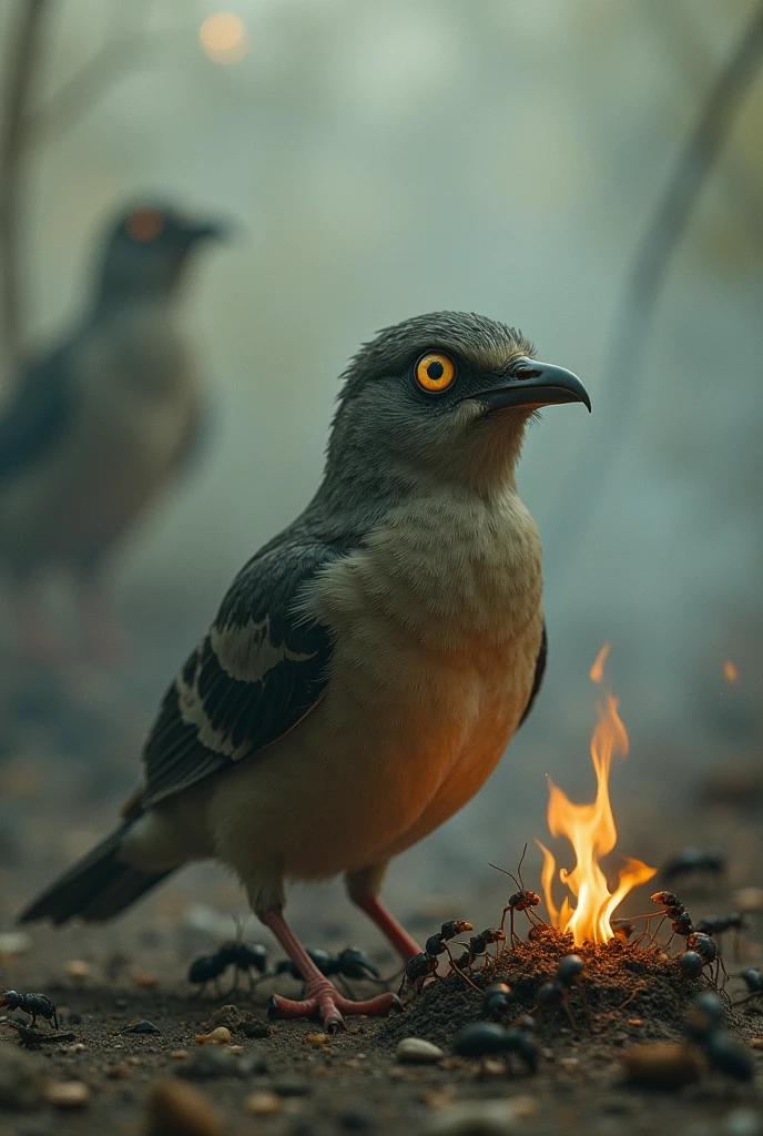 Burning Ants and Anxious bird