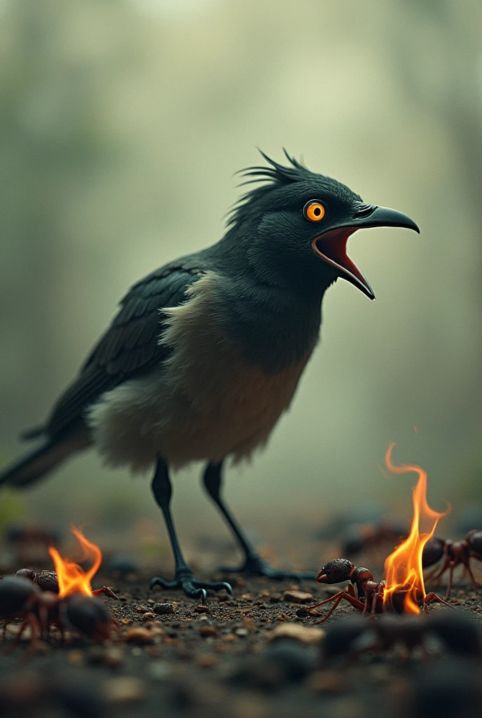 Burning Ants and Anxious bird