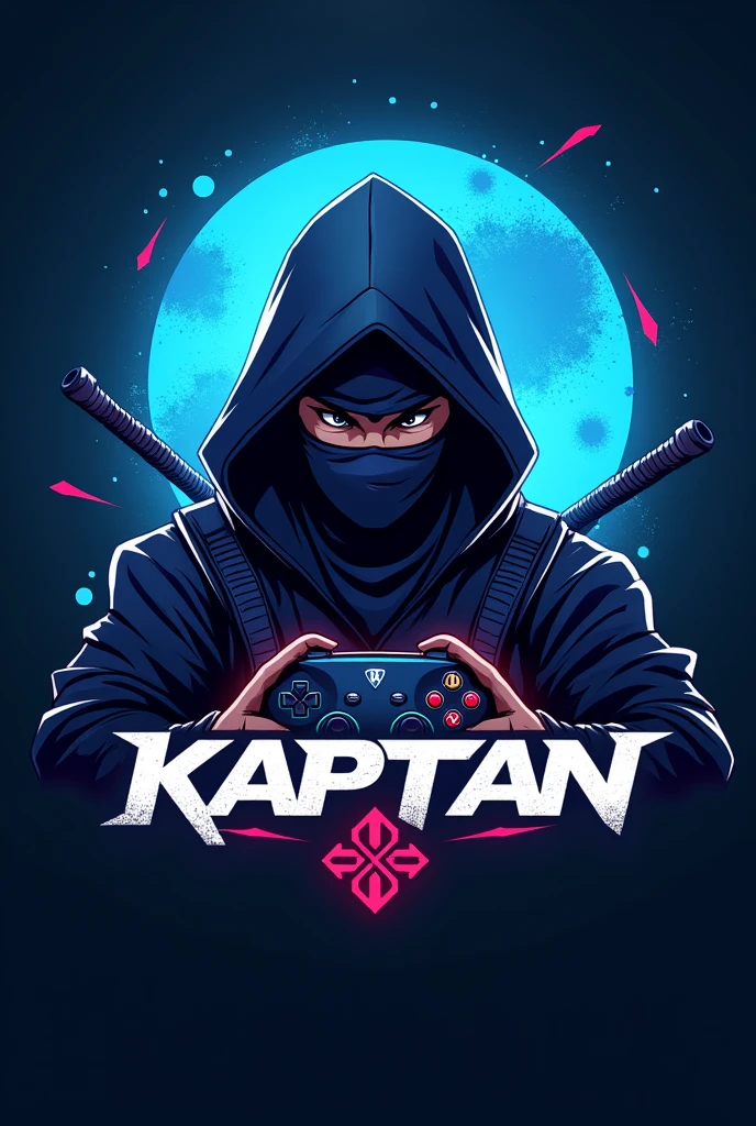 PROMPT
This is a gaming logo that features the name "KAPTAAN" in a futuristic font and a blue color. and ninja Anime avtar, The logo also has a stylized controller icon and a logo in the logo. The logo is designed to be attractive and eye-catching, and to appeal to gaming enthusiasts and YouTube viewers. I hope you like it.
EDITING