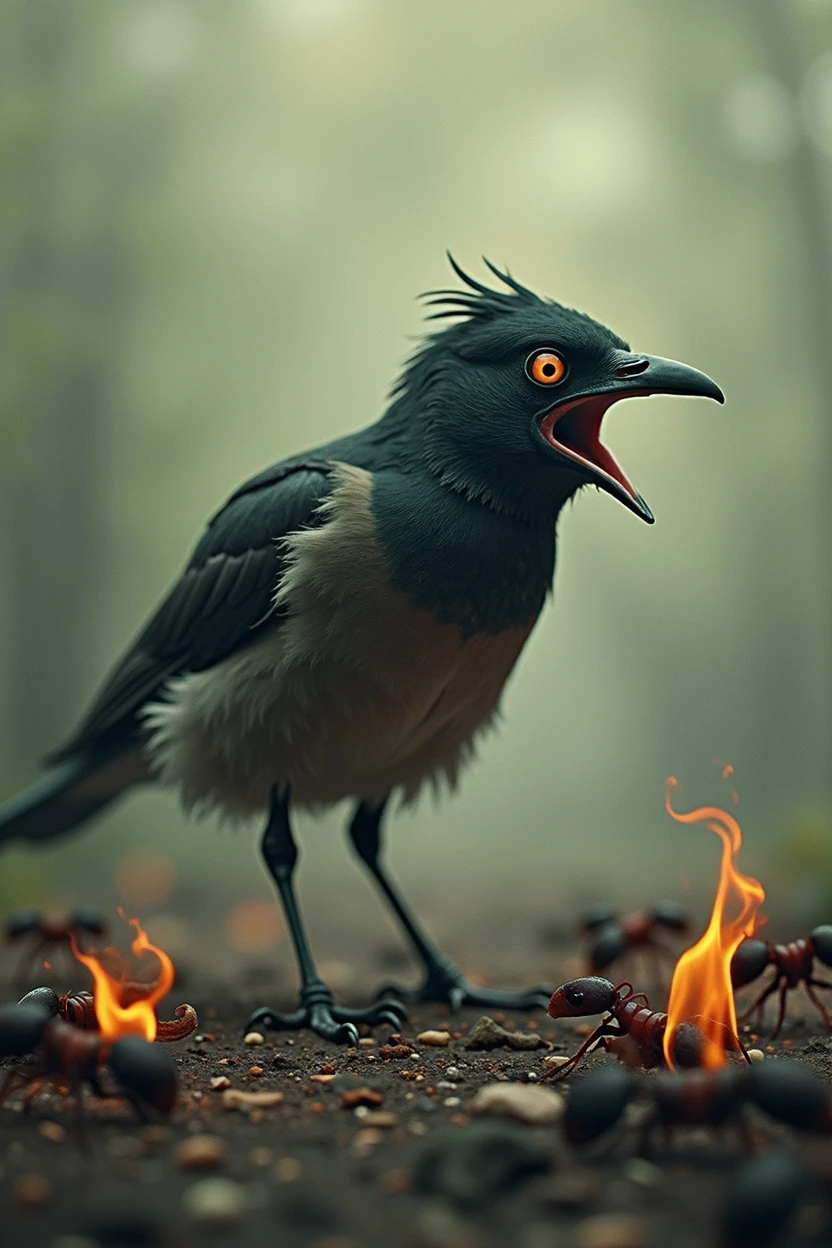 Burning Ants and Anxious bird