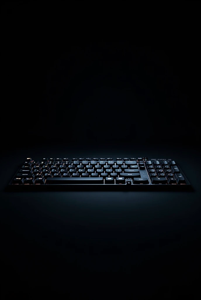Black background and a hacker keyboard.....some coding