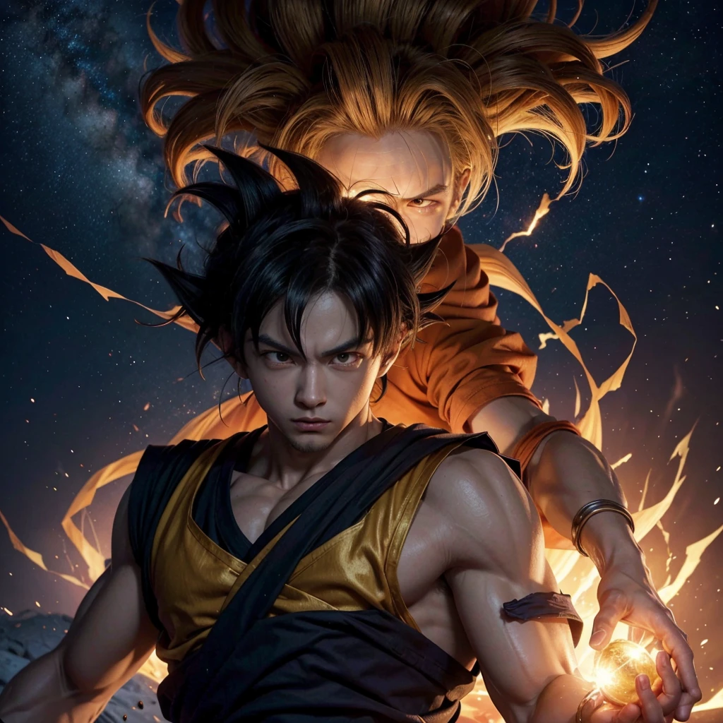  Goku, after the Tournament of Power and becoming the strongest warrior across the universes, is invited by Zeno-sama to be the King of Everything in another universe. Goku with infinite power, super powerful. 