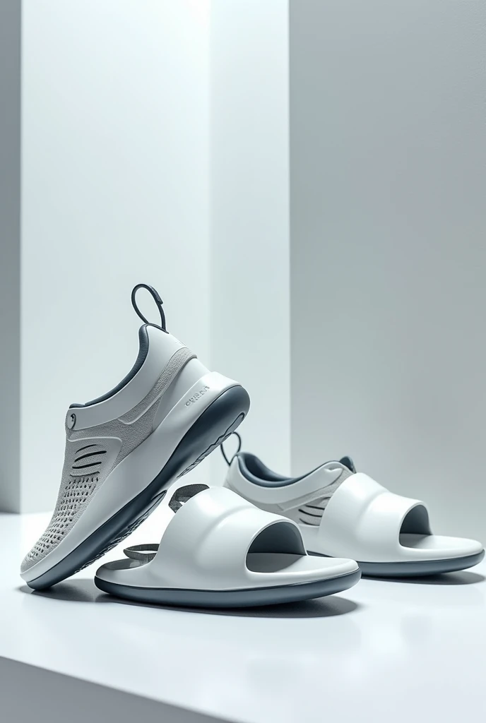 Innovative shoes that has advanced features like spring, 3 in 1(detachable shoes that can be slippers, sandals and shoes), comfortable to wear, 