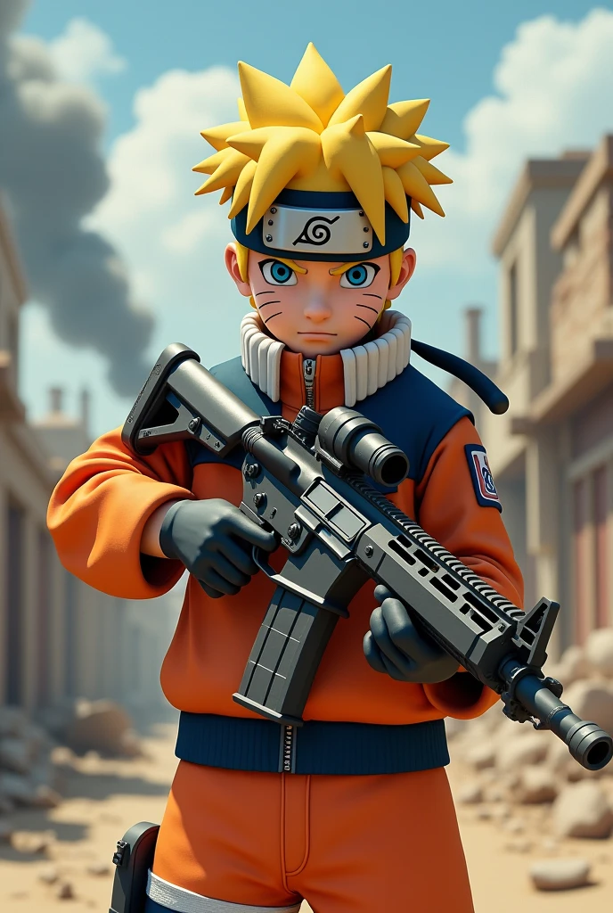 Naruto with a rifle