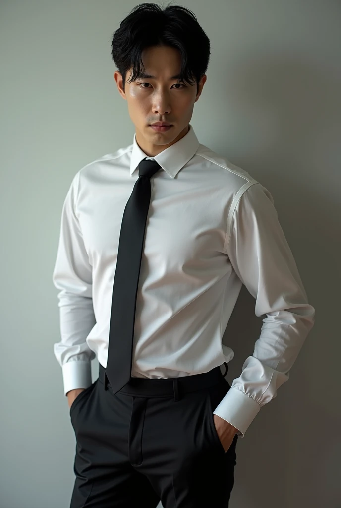 1 handsome korean gentleman, 37 years old, mafia, formal shirt and tie, Lawyer,wetclothes,wear glasses,provocative and erotic pose, armpit sweat, Professional attire, Handsome and elegant, Wearing uniform, sexy abstinence, wearing blouse, Masculine and handsome, muscular, Nice looking muscles, , fair skin, Black eyes (1:3 thin eyes), Full body shot, erotic face, firm chest, provocative, , sexy