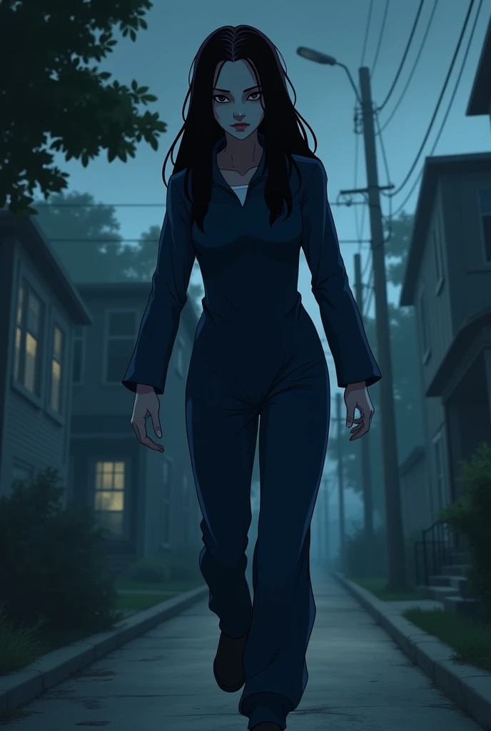 Create a female version of the killer Michal Myers in animation